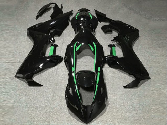 Fodera Nera Lucida & Verde Foresta 2017-2023 Honda CBR1000RR Carene Moto Fodera Nera Lucida & Verde Foresta 2017-2023 Honda CBR1000RR Carene Moto