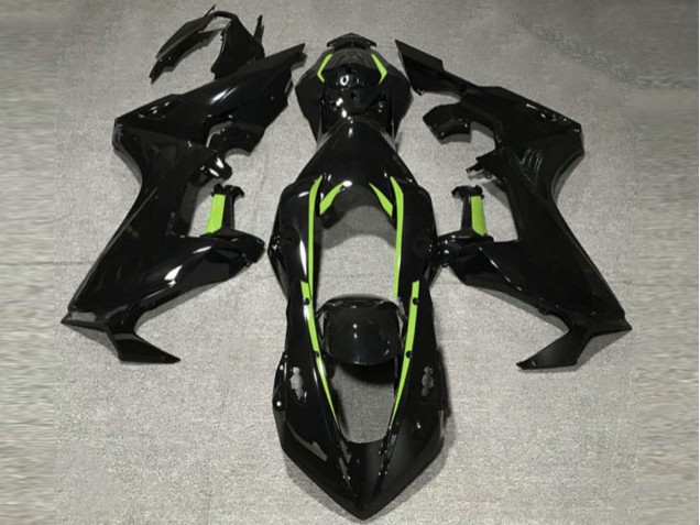 Fodera Nera Lucida & Verde Lime 2017-2023 Honda CBR1000RR Carene Moto Fodera Nera Lucida & Verde Lime 2017-2023 Honda CBR1000RR Carene Moto