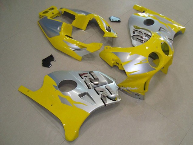 Giallo Argento 1990-1998 Honda CBR250RR Carene Moto Giallo Argento 1990-1998 Honda CBR250RR Carene Moto