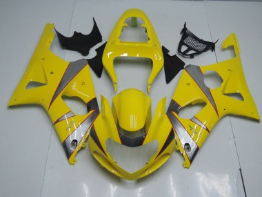 Giallo & Argento 2000-2002 Suzuki GSXR 1000 Carene Moto