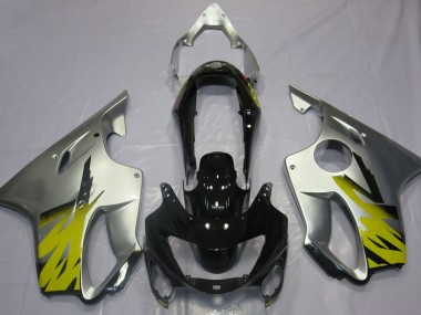 Giallo Argento & Nero 1999-2000 Honda CBR600 F4 Carene Moto