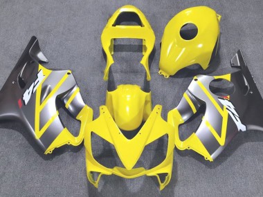 Giallo & Argento Opaco 2001-2003 Honda CBR600 F4i Carene Moto