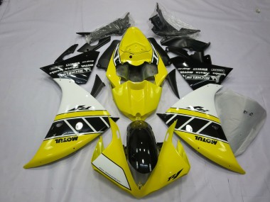 Giallo & Bianco 2012-2014 Yamaha R1 Carene Moto