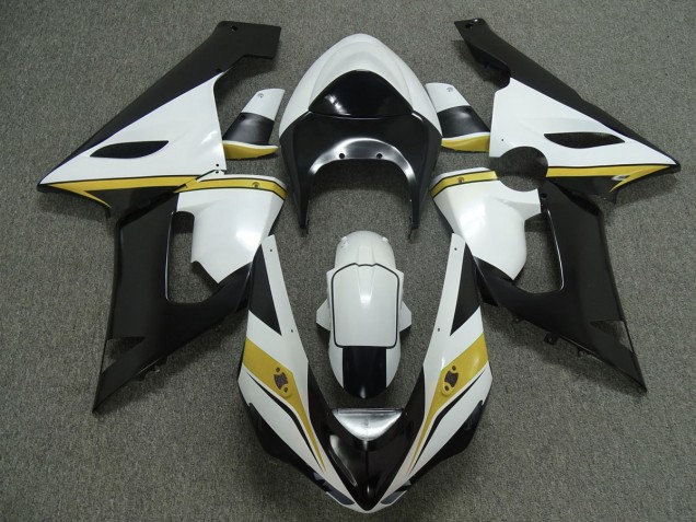 Giallo Bianco & Nero 2005-2006 Kawasaki ZX6R Carene Moto Giallo Bianco & Nero 2005-2006 Kawasaki ZX6R Carene Moto
