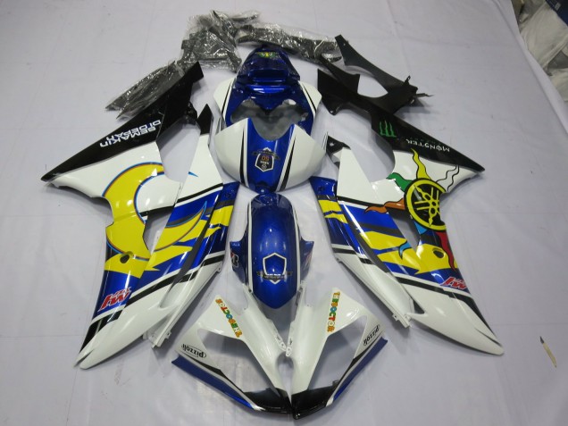 Giallo & Blu 2008-2016 Yamaha R6 Carene Moto Giallo & Blu 2008-2016 Yamaha R6 Carene Moto