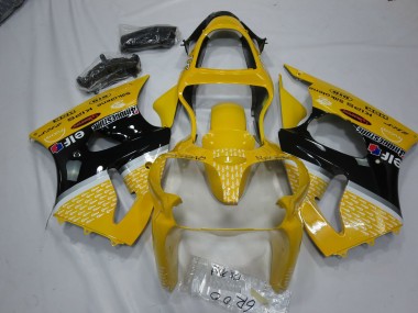 Giallo Elf 2000-2002 Kawasaki ZX6R Carene Moto
