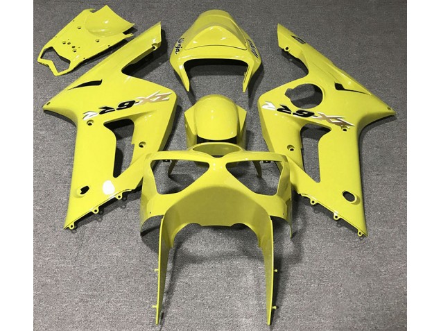 Giallo Lucido 2003-2004 Kawasaki ZX6R Carene Moto Giallo Lucido 2003-2004 Kawasaki ZX6R Carene Moto