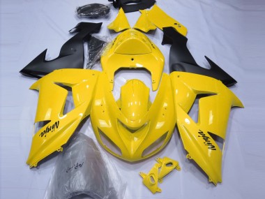 Giallo Lucido 2006-2007 Kawasaki ZX10R Carene Moto