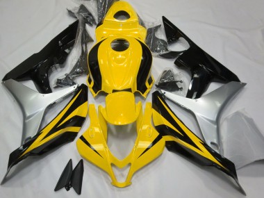 Giallo Lucido Argento & Nero 2007-2008 Honda CBR600RR Carene Moto