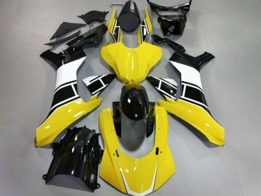 Giallo Lucido Bianco & Nero 2015-2019 Yamaha R1 Carene Moto