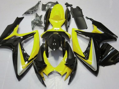 Giallo Lucido Rovinato 2006-2007 Suzuki GSXR 600-750 Carene Moto