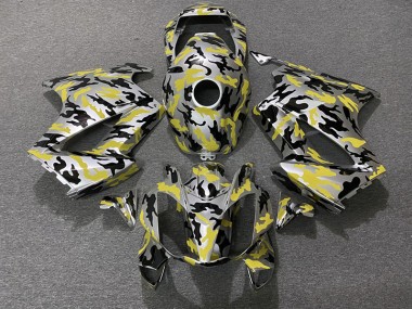Giallo Mimetico 2002-2012 Honda VFR800 Carene Moto