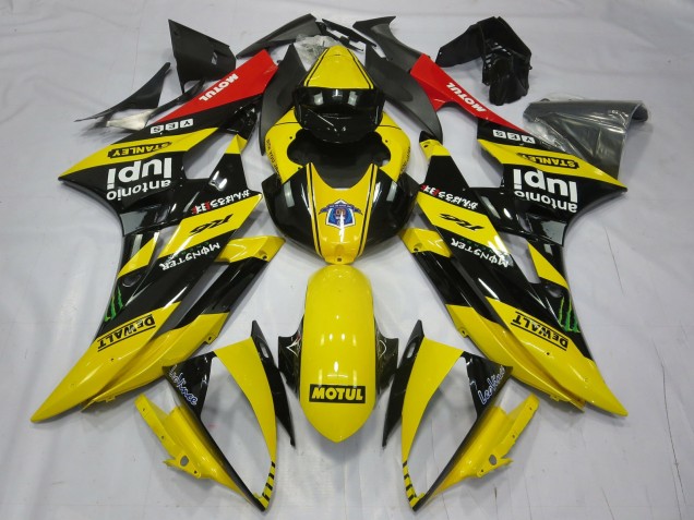 Giallo Motul 2006-2007 Yamaha R6 Carene Moto Giallo Motul 2006-2007 Yamaha R6 Carene Moto