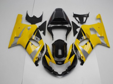 Giallo & Nero 2001-2003 Suzuki GSXR 600-750 Carene Moto