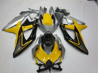 Giallo Nero 2008-2010 Suzuki GSXR 600-750 Carene Moto