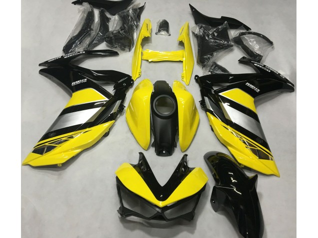 Giallo & Nero Lucido 2015-2018 Yamaha R3 Carene Moto Giallo & Nero Lucido 2015-2018 Yamaha R3 Carene Moto