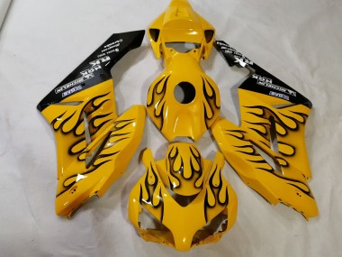 Giallo Personalizzato Fiamma 2012-2016 Honda CBR1000RR Carene Moto