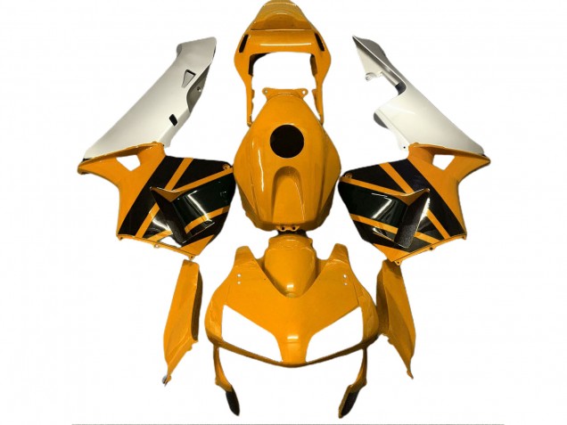 Giallo Senape & Argento Opaco 2003-2004 Honda CBR600RR Carene Moto Giallo Senape & Argento Opaco 2003-2004 Honda CBR600RR Carene Moto