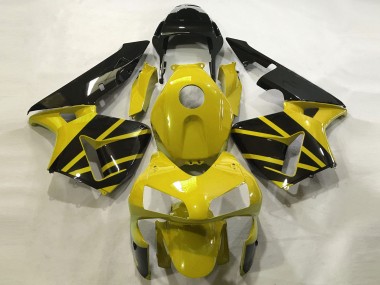 Giallo Senape & Nero Lucido 2003-2004 Honda CBR600RR Carene Moto