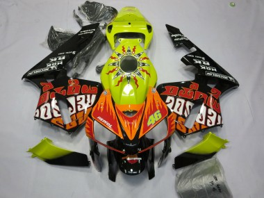 Giallo Vibrante Rossi 2005-2006 Honda CBR600RR Carene Moto