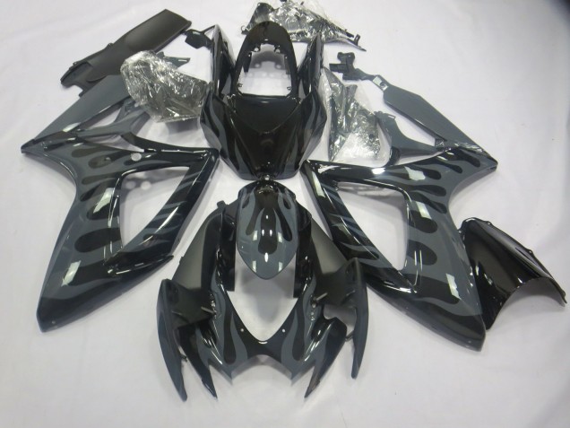 Grigio Fiamma 2006-2007 Suzuki GSXR 600-750 Carene Moto Grigio Fiamma 2006-2007 Suzuki GSXR 600-750 Carene Moto