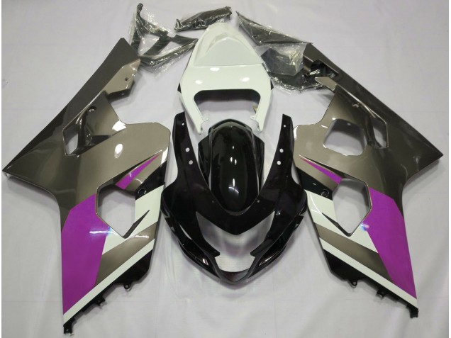 Grigio Lucido 2004-2005 Suzuki GSXR 600-750 Carene Moto Grigio Lucido 2004-2005 Suzuki GSXR 600-750 Carene Moto