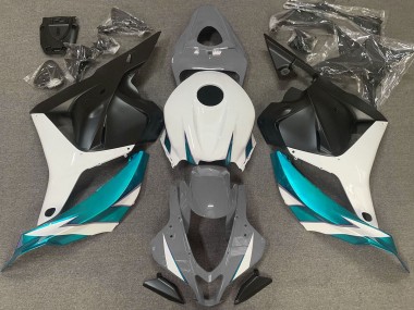 Grigio Lucido Bianco & Azzurro 2009-2012 Honda CBR600RR Carene Moto