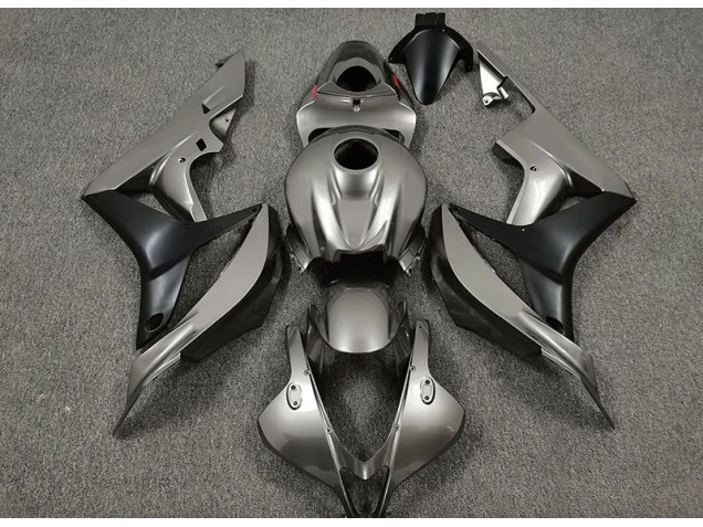 Grigio Lucido & Nero 2007-2008 Honda CBR600RR Carene Moto Grigio Lucido & Nero 2007-2008 Honda CBR600RR Carene Moto