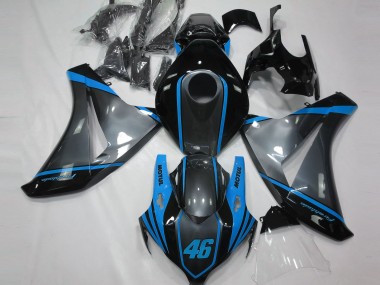 Grigio Motul & Azzurro 2008-2011 Honda CBR1000RR Carene Moto