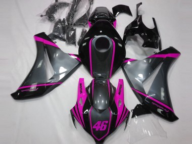 Grigio Motul & Rosa 2008-2011 Honda CBR1000RR Carene Moto