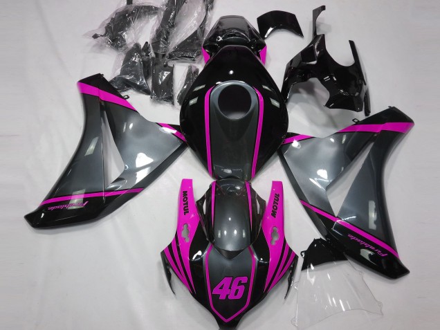 Grigio Motul & Rosa 2008-2011 Honda CBR1000RR Carene Moto Grigio Motul & Rosa 2008-2011 Honda CBR1000RR Carene Moto