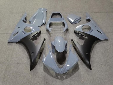Grigio & Nero Opaco 2003-2004 Yamaha R6 Carene Moto