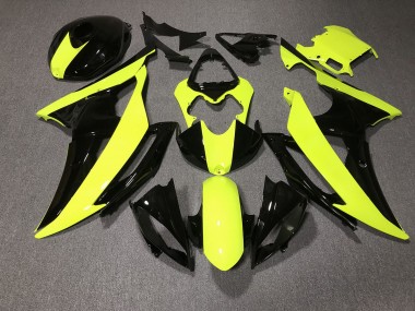 Haute Visibilité Et Noir Personnalisé 2008-2016 Yamaha R6 Carene Moto