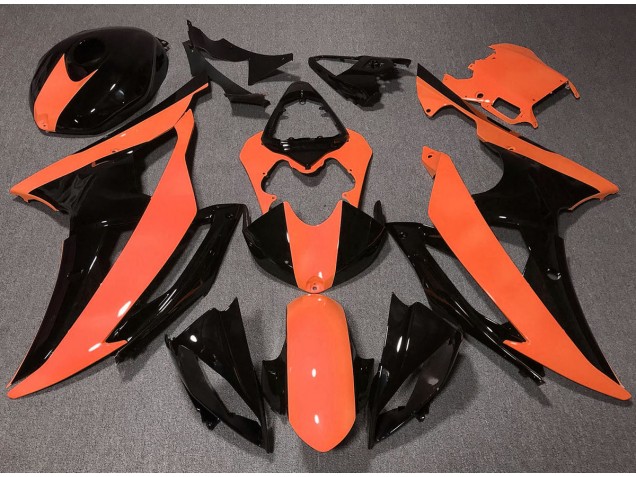 Haute Visibilité Orange 2008-2016 Yamaha R6 Carene Moto Haute Visibilité Orange 2008-2016 Yamaha R6 Carene Moto