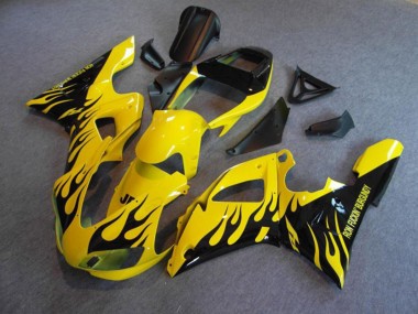 Jaune Flamme 1998-1999 Yamaha R1 Carene Moto
