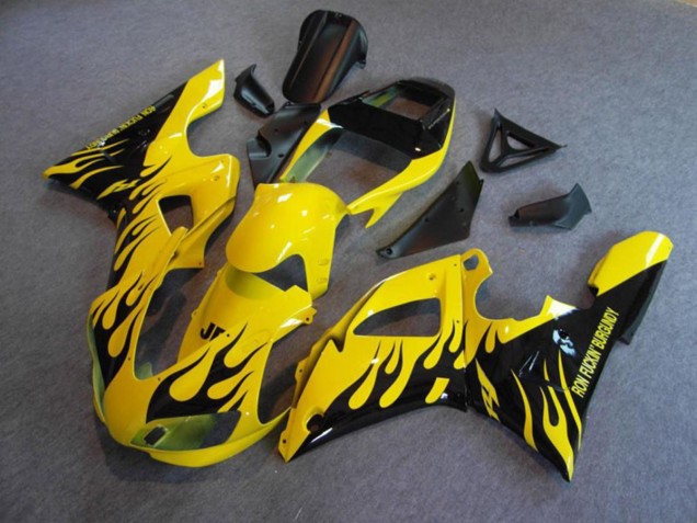 Jaune Flamme 1998-1999 Yamaha R1 Carene Moto Jaune Flamme 1998-1999 Yamaha R1 Carene Moto