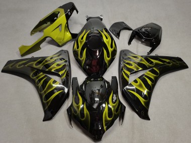 Jaune Flamme 2008-2011 Honda CBR1000RR Carene Moto