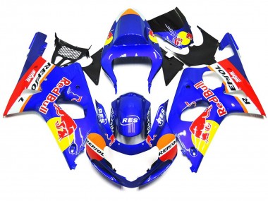 Kit Stile OEM Red Bull 2000-2002 Suzuki GSXR 1000 Carene Moto