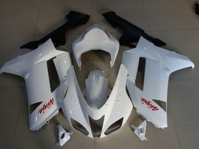 Loghi Bianchi & Rossi Lucidi 2007-2008 Kawasaki ZX6R Carene Moto Loghi Bianchi & Rossi Lucidi 2007-2008 Kawasaki ZX6R Carene Moto