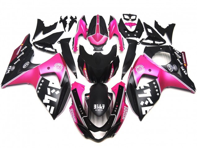 Loghi Personalizzati Rosa Opaco 2009-2016 Suzuki GSXR 1000 Carene Moto Loghi Personalizzati Rosa Opaco 2009-2016 Suzuki GSXR 1000 Carene Moto
