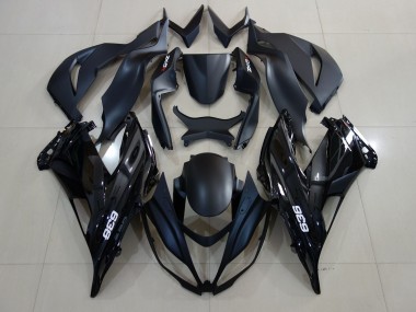 Logo 636 Nero Lucido 2007-2008 Kawasaki ZX6R Carene Moto
