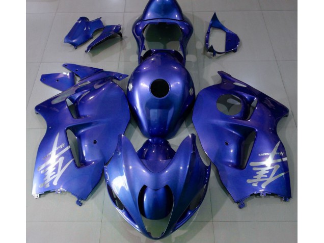 Logo Blu Lucido & Argento 1997-2007 Suzuki GSXR 1300 Carene Moto Logo Blu Lucido & Argento 1997-2007 Suzuki GSXR 1300 Carene Moto