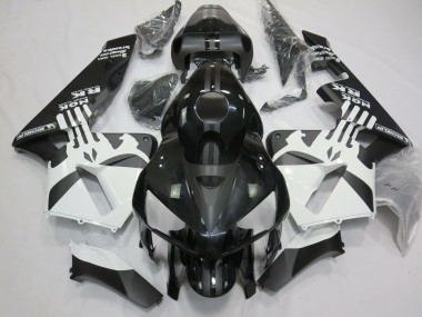 Logo Punisher In Bianco & Nero Opaco 2005-2006 Honda CBR600RR Carene Moto