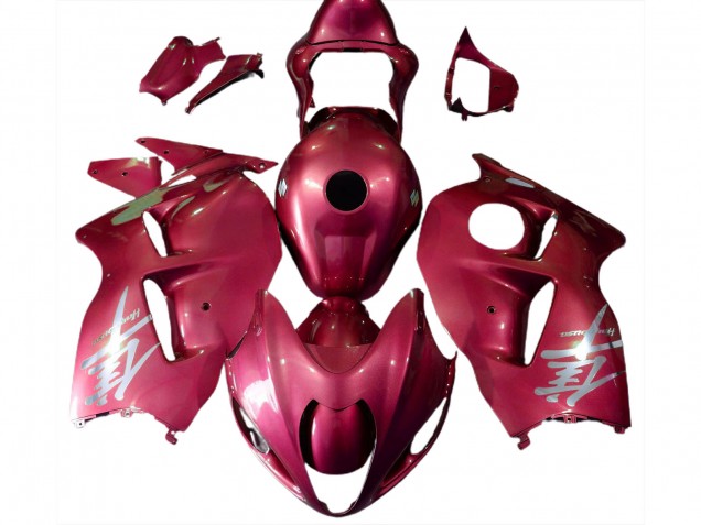 Logo Rosso Lucido & Argento 1997-2007 Suzuki GSXR 1300 Carene Moto Logo Rosso Lucido & Argento 1997-2007 Suzuki GSXR 1300 Carene Moto
