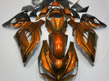Lucentezza Arancione Bruciato 2012-2021 Kawasaki ZX14R Carene Moto
