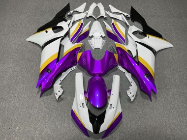 Lucentezza Viola & Gialla 2017-2021 Yamaha R6 Carene Moto