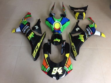 Lucido Stile Personalizzato Multicolore 2015-2019 Yamaha R1 Carene Moto
