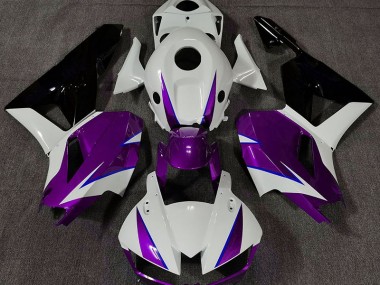 Lucido Viola Bianco & Blu 2013-2023 Honda CBR600RR Carene Moto