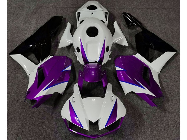 Lucido Viola Bianco & Blu 2013-2023 Honda CBR600RR Carene Moto