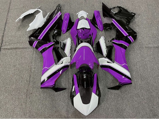 Lucido Viola Bianco & Nero 2017-2023 Honda CBR1000RR Carene Moto Lucido Viola Bianco & Nero 2017-2023 Honda CBR1000RR Carene Moto